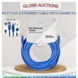 50-FT CAT-6 ETHERNET CABLE W/ CONNECTORS