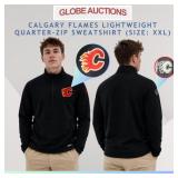 CALGARY FLAMES QUARTER-ZIP SWEATSHIRT (SIZE: XXL)
