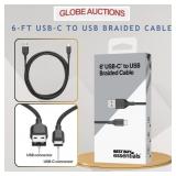 6-FT USB-C TO USB BRAIDED CABLE