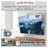 SANUS 90' TILT 4D TV WALL MOUNT (MSP:$219)