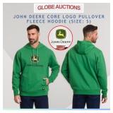 JOHN DEERE CORE LOGO PULLOVER FLEECE HOODIE_SIZE:S