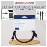 4-FT CAT-6 ETHERNET CABLE W/ CONNECTORS