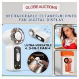 RECHARGEABLE CLEANER/BLOWER FAN, DIGITAL DISPLAY