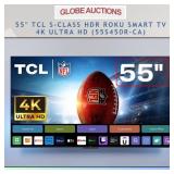55' TCL S-CLASS HDR ROKU SMART TV 4K-UHD(MSP:$549)