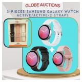 3-PCS SAMSUNG GALAXY WATCH ACTIVE/ACTIVE-2 STRAPS