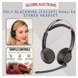 POLY DUAL-EAR STEREO HEADSET