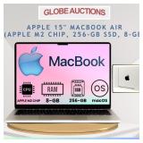 APPLE 15' MACBOOK AIR (M2 CHIP, 256-GB SSD, 8-GB)