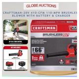 NEW 410-CFM BRUSHLESS BLOWER+BATTRY+CHRGR_MSP:$219