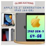 APPLE 10.2' GEN-9 iPAD (64-GB) W/ CHARGING CABLE