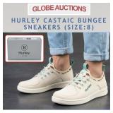 HURLEY CASTAIC BUNGEE SNEAKERS,SIZE:8 (MSP:$124)