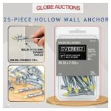25-PIECE HOLLOW WALL ANCHORS