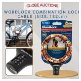 WORDLOCK COMBINATION LOCK CABLE (SIZE:182CM)