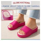 LEMON JELLY SOLIS SLIDE SANDALS (SIZE: 39)