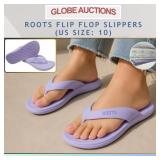 ROOTS COMFORTABLE FLIP FLOP SLIPPERS (US SIZE: 10)