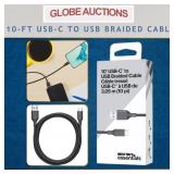 10-FT USB-C TO USB BRAIDED CABLE