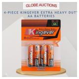 4-PIECES KINGEVER EXTRA HEAVY DUTY AA BATTERIES