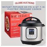 INSTANT POT DUO 6-QT PRESSURE COOKER(MSP:$159)