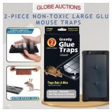 2-PCS NON-TOXIC LARGE GLUE MOUSE TRAPS
