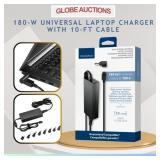 180-W UNIVERSAL LAPTOP CHARGER W/ 10-FT CABLE