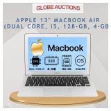 APPLE 13' MACBOOK AIR (DUAL CORE, i5, 128-GB, 4-GB