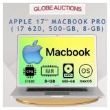 APPLE 17' MACBOOK PRO ( i7 620, 500-GB, 8-GB)