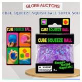 CUBE SQUEEZE SQUISH BALL, SUPER SOLID