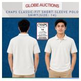 CHAPS CLASSIC-FIT SHORT-SLEEVE POLO SHIRT(SIZE:14)