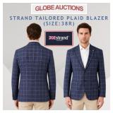 STRAND TAILORED PLAID BLAZER,SIZE:38R (MSP:$249)
