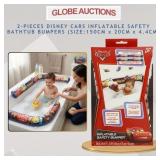 2PCS INFLATABLE SAFETY BATHTUB BUMPERS,DISNEY CARS