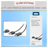 6-FT LOW-PROFILE MINI/MICRO HDMI CABLE