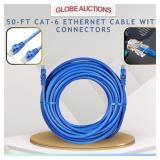 50-FT CAT-6 ETHERNET CABLE W/ CONNECTORS