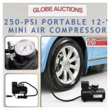 NEW 250-PSI PORTABLE 12-V MINI AIR COMPRESSOR
