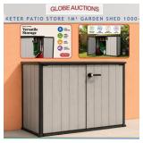 KETER PATIO OUTDOOR SHED GARDEN 1000-L (MSP:$715)