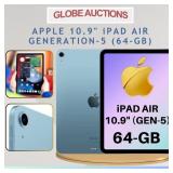 APPLE 10.9' iPAD AIR GEN-5 (64-GB) +CHARGING CABLE