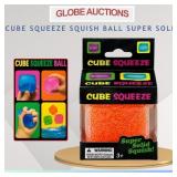 CUBE SQUEEZE SQUISH BALL, SUPER SOLID