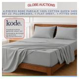 4-PCS KODE PARCALE QUEEN SHEET SET 100% COTTON
