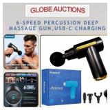 NEW 6-SPEED PERCUSSION DEEP MASSAGE GUN