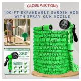 100-FT EXPANDABLE GARDEN MAGIC HOSE W/SPRAY NOZZLE