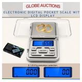 ELECTRONIC DIGITAL POCKET SCALE W/ LCD DISPLAY