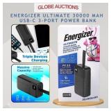 ENERGIZER 30000mAh USB-C POWER BANK W/ LCD DISPLAY