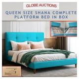 QUEEN SIZE SHANA COMPLETE BED IN BOX (MSP:$560)