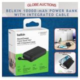 NEW BELKIN 10000mAh POWER BANK W/ INTEGRATED CABLE