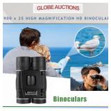 900 x 25 HIGH MAGNIFICATION HD BINOCULARS + CASE