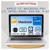 APPLE 13' MACBOOK PRO(i7 INTEL-4000, 500-GB, 8-GB)