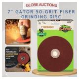 7' GATOR 50-GRIT FIBER GRINDING DISC