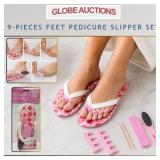 9-PIECES FEET PEDICURE SLIPPER SET