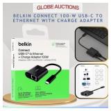 BELKIN USB-C TO ETHERNET WITH CHARGE ADAPTER