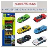 6-PIECES DIE-CAST METAL CAR TOY