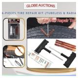 6-PIECES TIRE REPAIR KIT (TUBELESS & RADIAL)