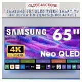 65' SAMSUNG QLED TIZEN SMART TV 4K-UHD (MSP:$1499)